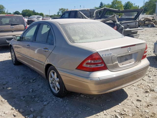 WDBRF61J34E016961 - 2004 MERCEDES-BENZ C 240 GOLD photo 3