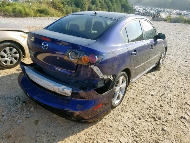 JM1BK323541209424 - 2004 MAZDA 3 S BLUE photo 4