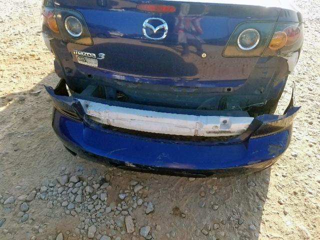 JM1BK323541209424 - 2004 MAZDA 3 S BLUE photo 9