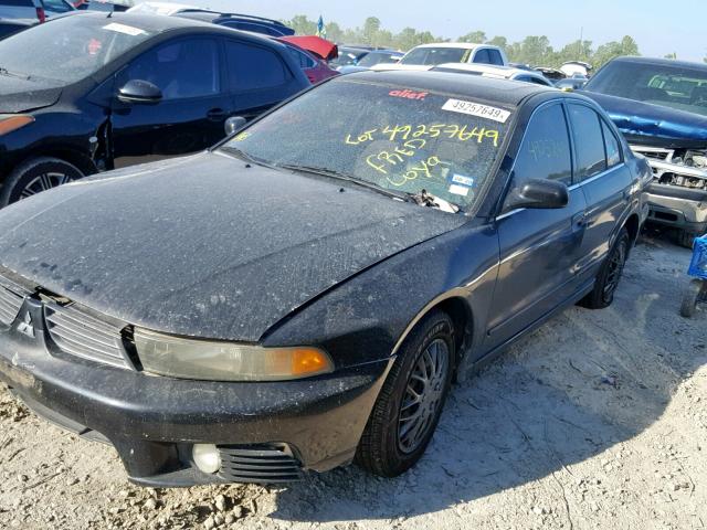 4A3AA46GX3E213541 - 2003 MITSUBISHI GALANT ES BLACK photo 2