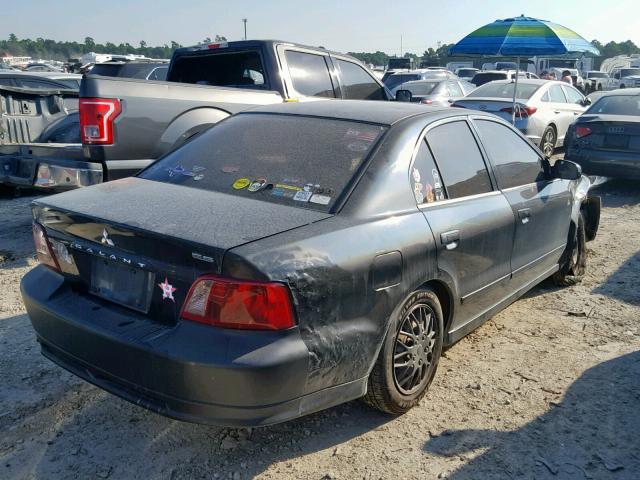 4A3AA46GX3E213541 - 2003 MITSUBISHI GALANT ES BLACK photo 4