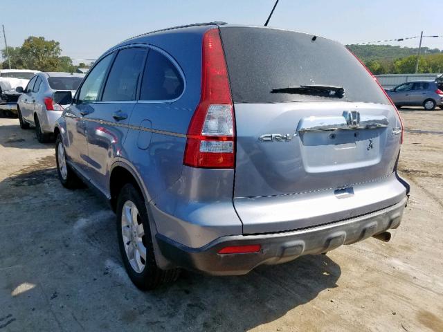 JHLRE38747C076747 - 2007 HONDA CR-V EXL BLUE photo 3