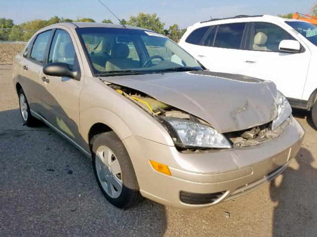 1FAHP34N57W143318 - 2007 FORD FOCUS ZX4 TAN photo 1