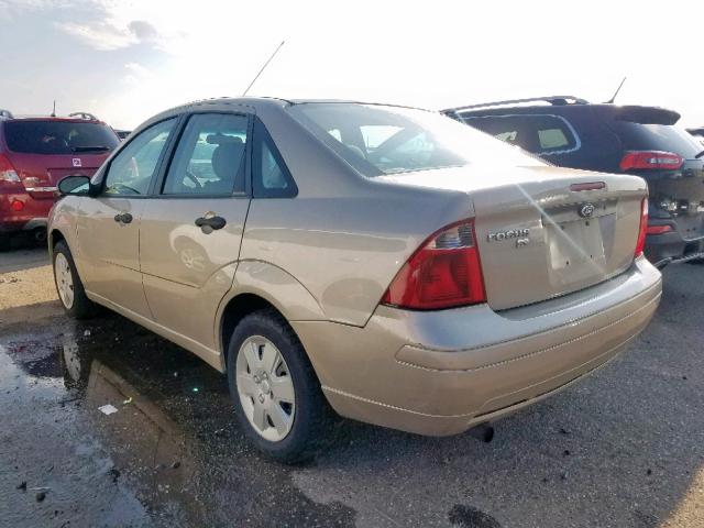 1FAHP34N57W143318 - 2007 FORD FOCUS ZX4 TAN photo 3