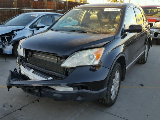 JHLRE48727C024264 - 2007 HONDA CR-V EXL BLACK photo 2