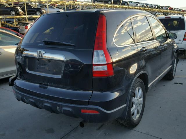 JHLRE48727C024264 - 2007 HONDA CR-V EXL BLACK photo 4