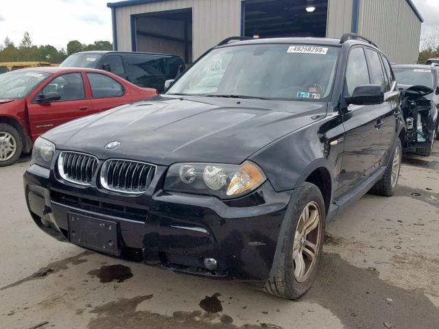 WBXPA93496WD32397 - 2006 BMW X3 3.0I BLACK photo 2