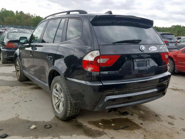 WBXPA93496WD32397 - 2006 BMW X3 3.0I BLACK photo 3