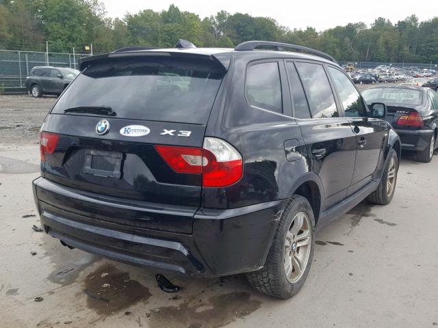 WBXPA93496WD32397 - 2006 BMW X3 3.0I BLACK photo 4