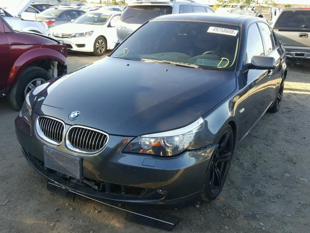 WBANW13578CZ73966 - 2008 BMW 535 I CHARCOAL photo 2