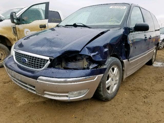 2FMZA56453BB22296 - 2003 FORD WINDSTAR S BLUE photo 2