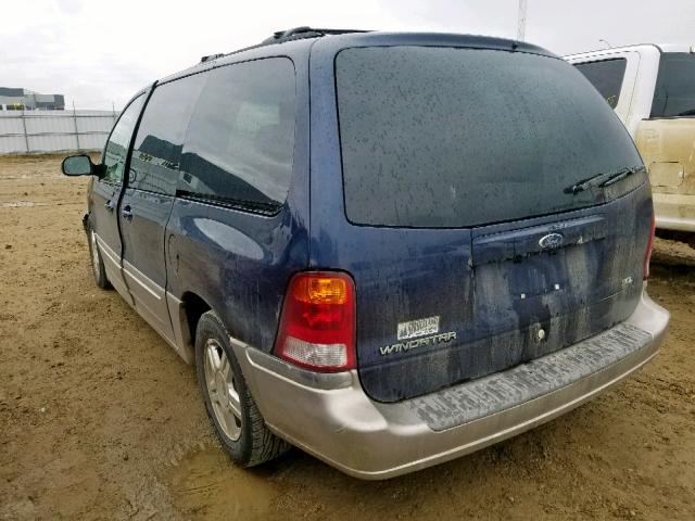 2FMZA56453BB22296 - 2003 FORD WINDSTAR S BLUE photo 3