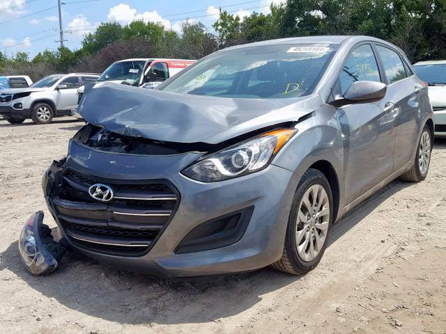 KMHD35LH6HU374376 - 2017 HYUNDAI ELANTRA GT GRAY photo 2