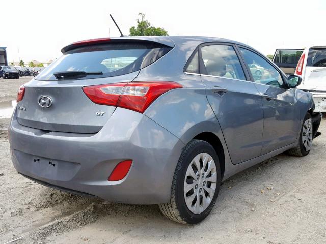 KMHD35LH6HU374376 - 2017 HYUNDAI ELANTRA GT GRAY photo 4