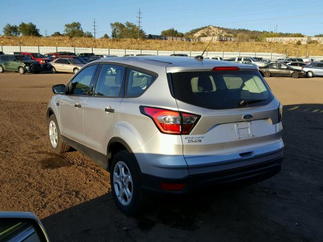 1FMCU0F76HUC01424 - 2017 FORD ESCAPE S SILVER photo 3