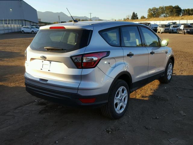 1FMCU0F76HUC01424 - 2017 FORD ESCAPE S SILVER photo 4