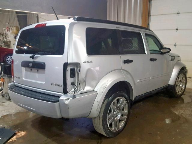 1D4PU4GK7BW581047 - 2011 DODGE NITRO HEAT SILVER photo 4