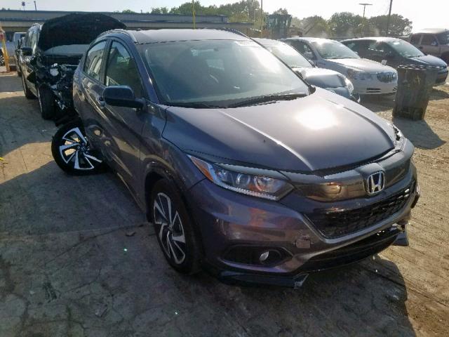 3CZRU5H1XKM720633 - 2019 HONDA HR-V SPORT GRAY photo 1