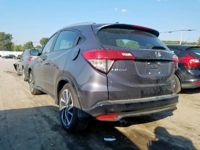 3CZRU5H1XKM720633 - 2019 HONDA HR-V SPORT GRAY photo 3