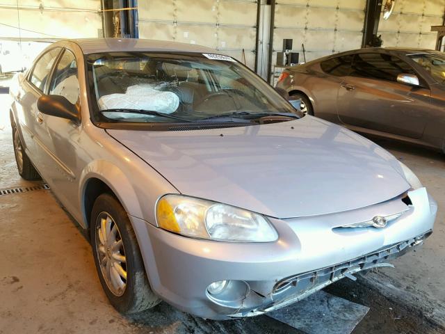 1C3AL56U01N677576 - 2001 CHRYSLER SEBRING LX SILVER photo 1