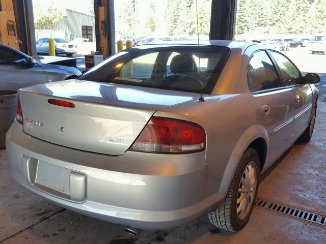 1C3AL56U01N677576 - 2001 CHRYSLER SEBRING LX SILVER photo 4