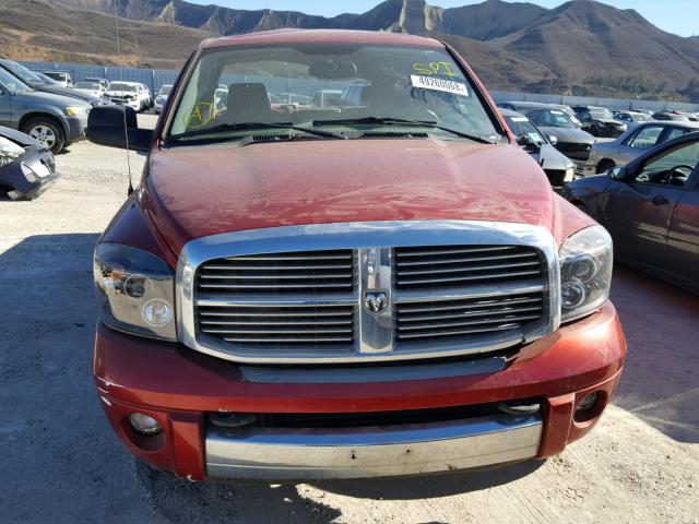 1D7KS28C16J133162 - 2006 DODGE RAM 2500 S RED photo 9