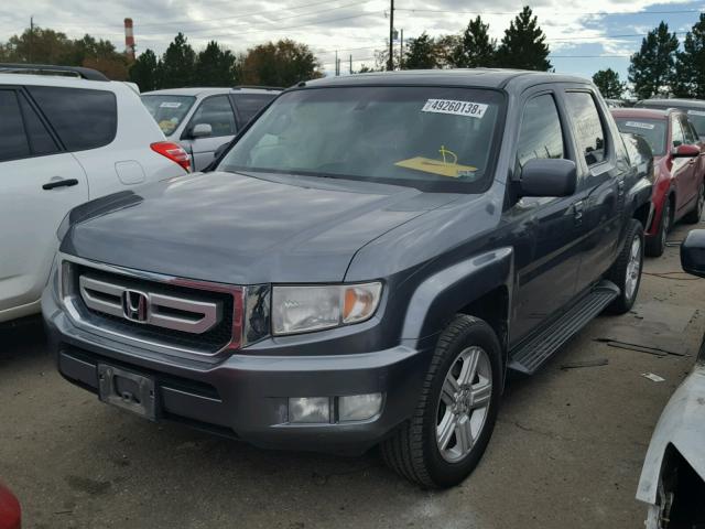 5FPYK1F50AB011905 - 2010 HONDA RIDGELINE GRAY photo 2