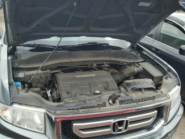 5FPYK1F50AB011905 - 2010 HONDA RIDGELINE GRAY photo 7