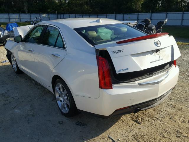 1G6AA5RA6E0101144 - 2014 CADILLAC ATS WHITE photo 3