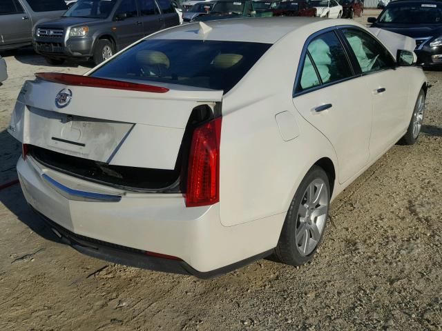 1G6AA5RA6E0101144 - 2014 CADILLAC ATS WHITE photo 4