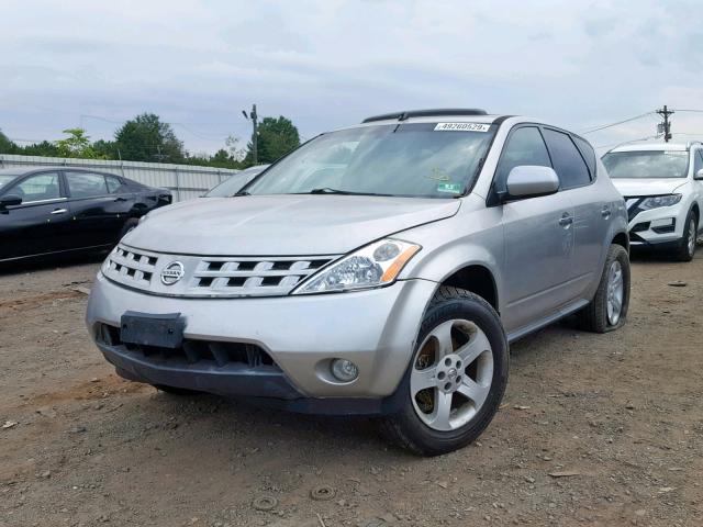 JN8AZ08T03W108472 - 2003 NISSAN MURANO SL SILVER photo 2