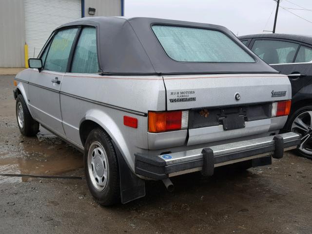 WVWCA0154EK001314 - 1984 VOLKSWAGEN RABBIT DEL SILVER photo 3