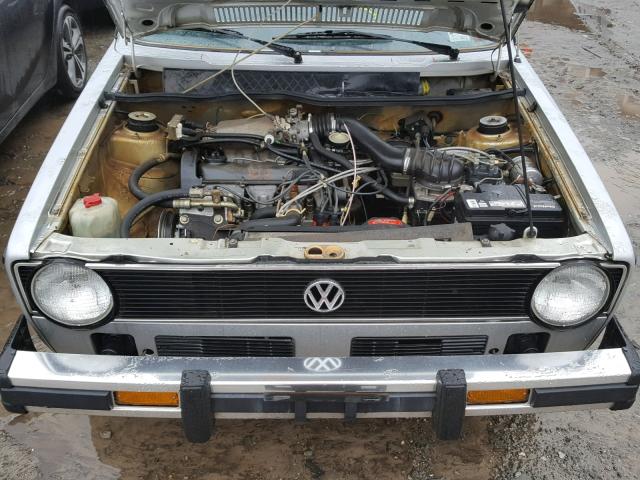 WVWCA0154EK001314 - 1984 VOLKSWAGEN RABBIT DEL SILVER photo 7