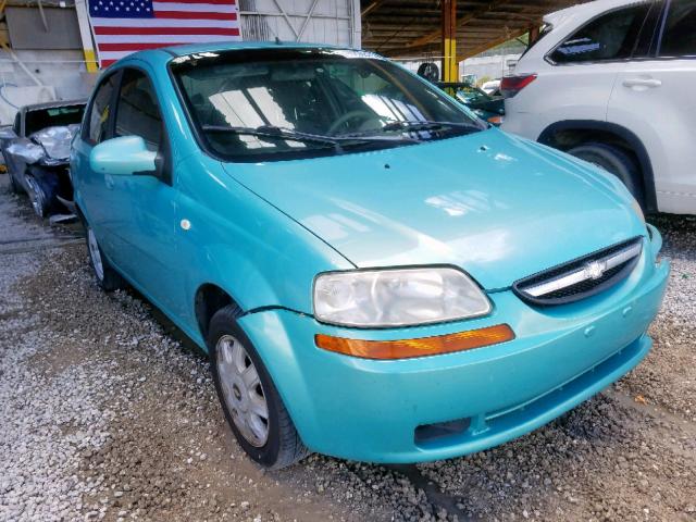 KL1TD52675B445760 - 2005 CHEVROLET AVEO BASE GREEN photo 1