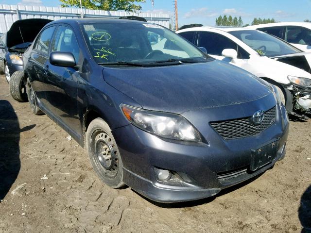 2T1BE40E69C001864 - 2009 TOYOTA COROLLA XR GRAY photo 1