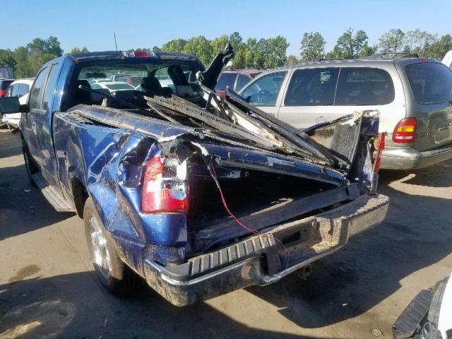 1FTRX12W08FB18326 - 2008 FORD F150 BLUE photo 3