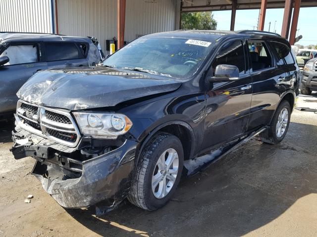 1C4RDHDG9DC667185 - 2013 DODGE DURANGO CR BLACK photo 2