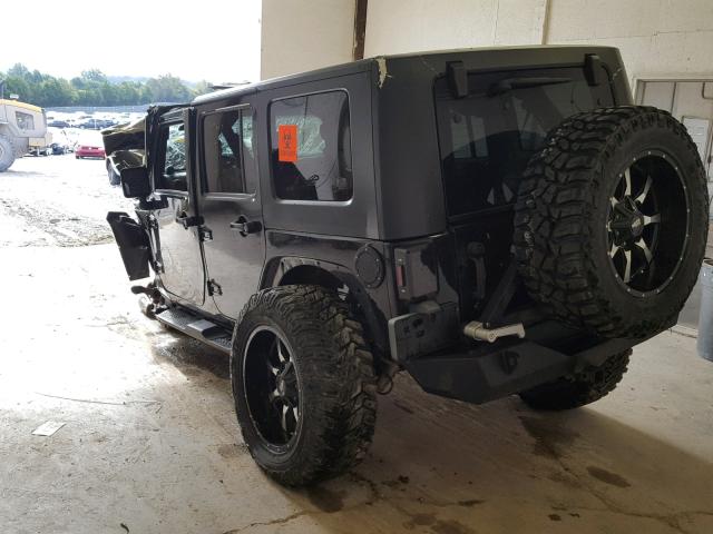 1J4GA59167L161167 - 2007 JEEP WRANGLER S BLACK photo 3