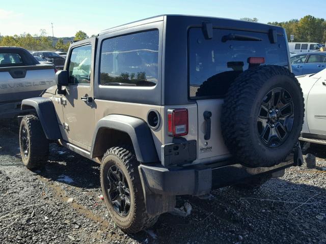 1C4AJWAG0GL264313 - 2016 JEEP WRANGLER S BEIGE photo 3