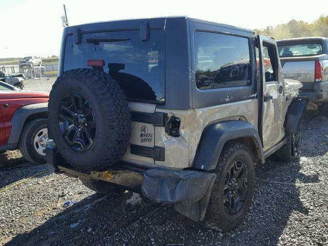 1C4AJWAG0GL264313 - 2016 JEEP WRANGLER S BEIGE photo 4