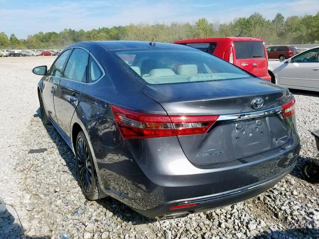 4T1BK1EB8JU274314 - 2018 TOYOTA AVALON XLE BLACK photo 3