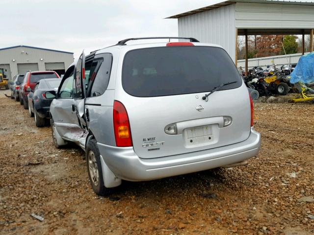 4N2XN11T7YD824545 - 2000 NISSAN QUEST SE SILVER photo 3