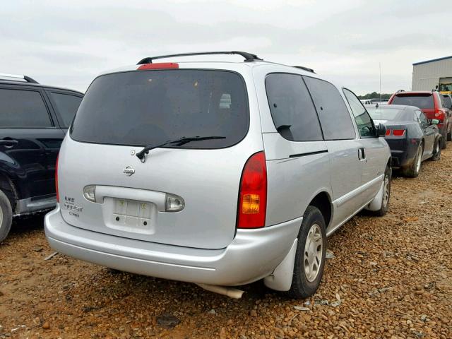 4N2XN11T7YD824545 - 2000 NISSAN QUEST SE SILVER photo 4