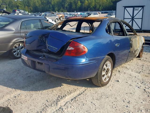 2G4WC582861172614 - 2006 BUICK LACROSSE C BLUE photo 4