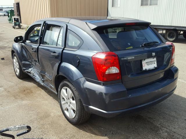 1B3HB48B57D113442 - 2007 DODGE CALIBER SX BLUE photo 3