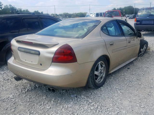 2G2WS522541183684 - 2004 PONTIAC GRAND PRIX GOLD photo 4