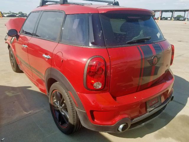 WMWZC5C51DWP32026 - 2013 MINI COOPER S C RED photo 3