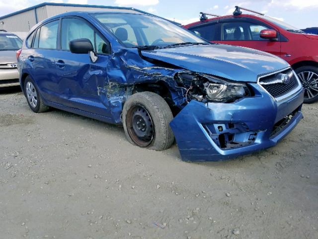 JF1GPAA61F8234103 - 2015 SUBARU IMPREZA BLUE photo 1