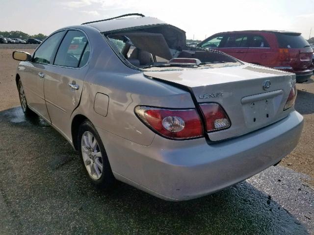 JTHBF30G025008058 - 2002 LEXUS ES 300 SILVER photo 3