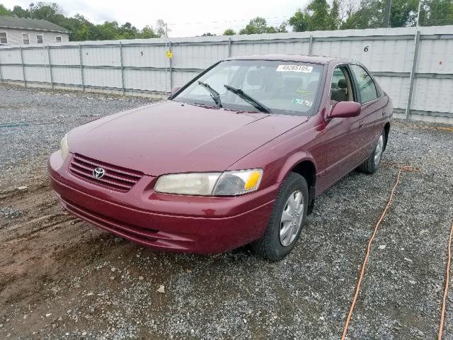 4T1BG22K2VU008126 - 1997 TOYOTA CAMRY CE BURGUNDY photo 2